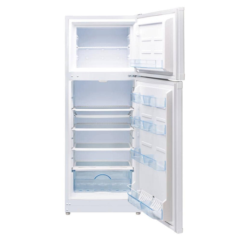 Solar DC Refrigerator with Top Freezer in White - 24 In. 10.3 Cu. Ft. 290L - Off-Grid Danfoss/Secop Compressor