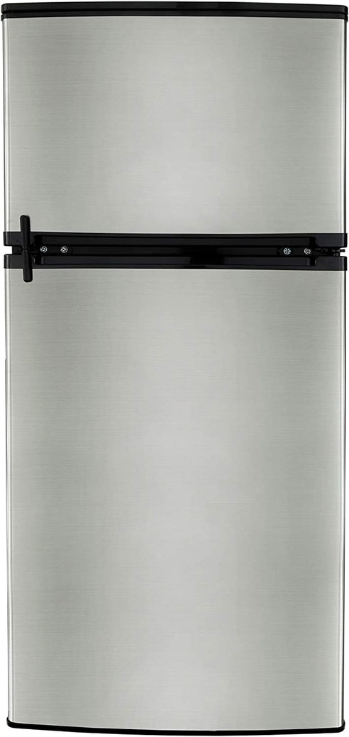 RV Refrigerator Stainless Steel | 4.3 Cubic Feet | 12V | 2 Door Fridge