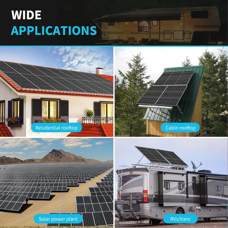 Renogy 320-Watt Monocrystalline Solar Panel - Car Port, RV, Marine, Shed, Farm, Residence, Commercial - 10Pcs 