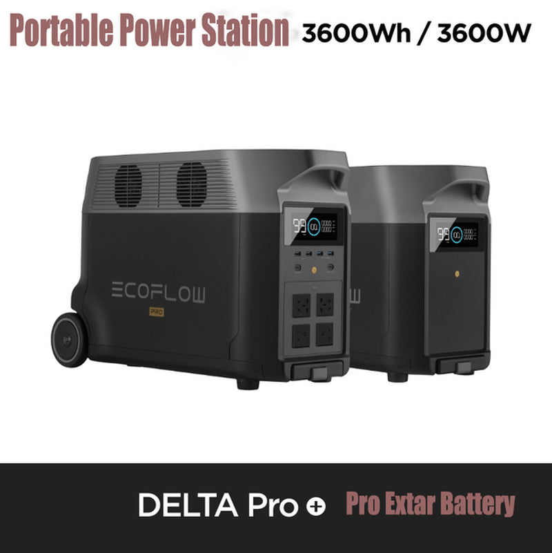 ECOFLOW DELTA Pro Power Station - 3600W - AC Output Fully Charged in 1.8 Hours